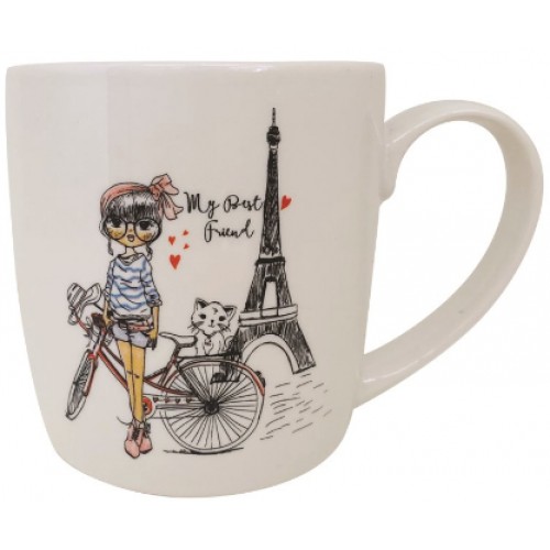 Чашка керам. 280мл "Limited Edition Miss Paris D" №12897-125077LYD