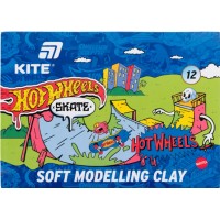 Пластилін Kite Hot Wheels -2 12 кольор. 240гр воск. HW25-1086-2