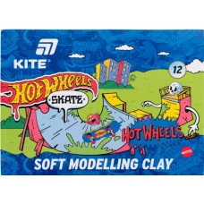 Пластилін "Kite" Hot Wheels -2 12 кольор. 240гр воск. №HW25-1086-2