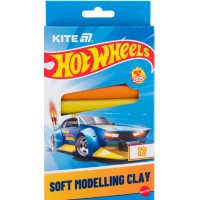 Пластилін "Kite" Hot Wheels-1 12 кольор. 200гр воск. №HW25-086-1(1)(60)