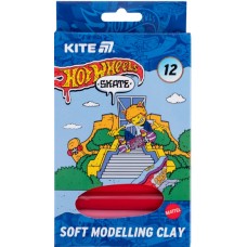 Пластилін "Kite" Hot Wheels-2 12 кольор. 200гр воск. №HW25-086-2(1)(60)