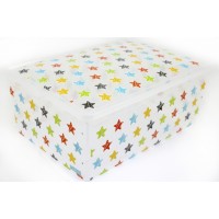 Коробка-бокс пласт. Qutu Light Box Colored Stars з кришкою 10л 55468