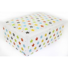 Коробка-бокс пласт. Qutu Light Box Colored Stars з кришкою 25л 55451