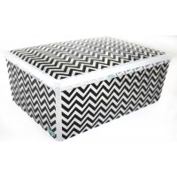 Коробка-бокс пласт. Qutu Light Box Zig Zag з кришкою 10л 55499