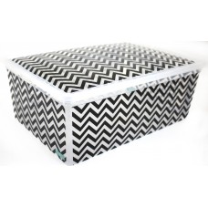 Коробка-бокс пласт. Qutu Light Box Zig Zag з кришкою 10л 55499