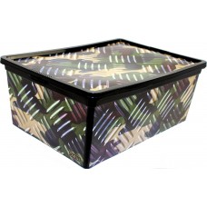 Коробка-бокс Qutu Trend Box Camouelage з кришкою 10л 55253