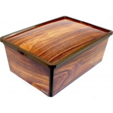 Коробка-бокс Qutu Trend Box Wood з кришкою 10л 55222