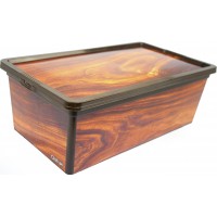 Коробка-бокс "Qutu Trend Box" Wood з кришкою 5л №55208