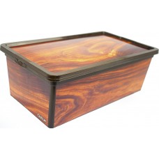 Коробка-бокс "Qutu Trend Box" Wood з кришкою 5л №55208