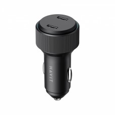 Зарядний пристрій авто Havit №HV-CC2014 2Type-C 60W швидка зарядка