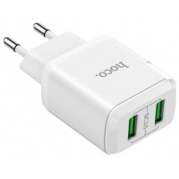 Зарядний пристрій Hoco №N6 1USB+microUSB 1м 3A white