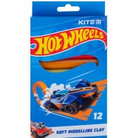 Пластилін "Kite" Hot Wheels 12 кольор. 200гр воск. №HW23-086