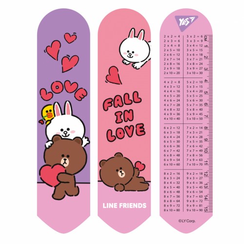 Закладка Yes 708134 Line Friends love 2D