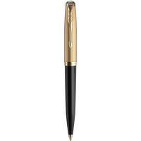 Ручка кульк. Parker 51 Deluxe Black 57 032 з позол.