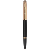 Ручка чорн. Parker 51 Deluxe Black 57 011 позол. перо