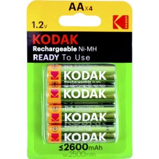 Акумулятори Kodak Ni-Mh (R-6,2600mAh)/блістер 4шт(20)