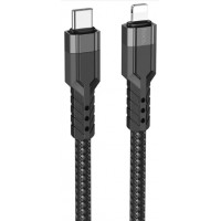 Кабель Type C > lightning HOCO U110 1.2м black
