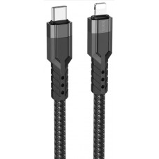 Кабель Type C > lightning HOCO U110 1.2м black