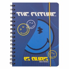Блокнот пруж. A5 80арк. кліт.Smiley World з гумкою 151832/Yes/