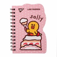Блокнот пруж. B7 60арк. кліт. Line Friends. Sally 151806/Yes/