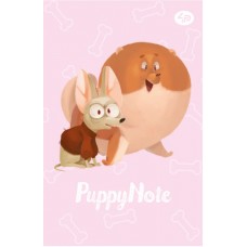 Блокнот A6 40арк. кліт. "Puppy Note" pink №903030/Profiplan/