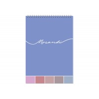 Блокнот пруж. верх. А5 80арк. кліт. "Morandi" №O27146/Optima/(5)(50)