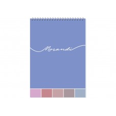 Блокнот пруж. верх. А5 80арк. кліт. "Morandi" №O27146/Optima/(5)(50)