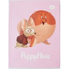 Блокнот A6 40арк. кліт. "Puppy Note" pink №903030/Profiplan/