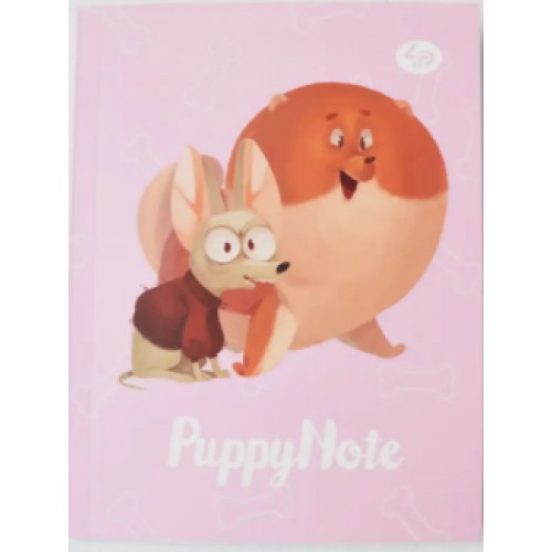 Блокнот A6 40арк. кліт. "Puppy Note" pink №903030/Profiplan/