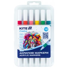 Набір маркерів акрил. "Kite" Creative №K-1156 12шт