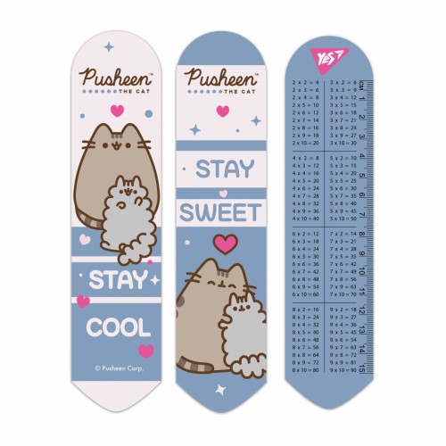 Закладка "Yes" №708340 Pusheen 2D,рожево-блакитна(10)(100)