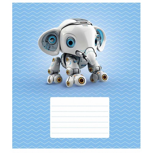 Зошит 12арк. лін. Star "Robot animals" ВД-лак №012-3331L(30)(360)