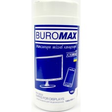 Серветки вологі для оргтехніки та оптики Buromax 0802