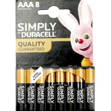 Батарейки Duracell Simply LR-03/блістер 8шт