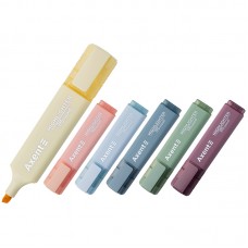 Набір текстмаркерів Axent клин. Highlighter 1-5мм Morandi асорті 2537-60-A