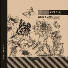 Скетчбук 36/120 В5 б/лін. крафт. 7БЦ/БК27/2/2142/Мандарин/(10)