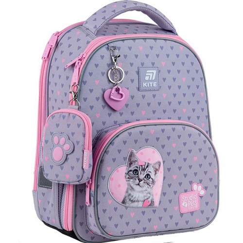 Ранець каркасний "Kite" Education Studio Pets 2від.,3карм. №SP25-556M