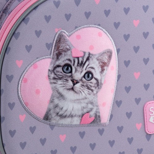 Ранець каркасний "Kite" Education Studio Pets 2від.,3карм. №SP25-556M