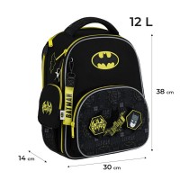 Ранець каркасний "Kite" Education DC Batman 2від.,3карм. №DC25-556M