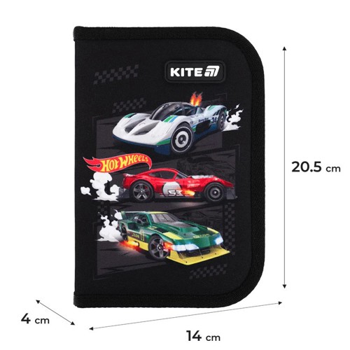Набір: рюкзак 2від.,2карм.+пенал+сумка для взуття "Kite" Hot Wheels №SET_HW25-555S(4)