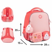 Рюкзак каркасний "Yes" H-100 Line Friends Pretty Cony 2від.,3карм. №559849(4)