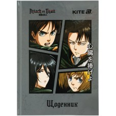 Щоденник шк. A5 "Kite" №AT25-262 Attack on Titan тв.обкл.(20)