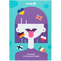 Зошит "Словник з іноземної мови" A5 60арк. тв. обкл. Girl №К25-407-1/Kite/(20)