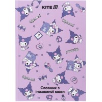 Зошит "Словник з іноземної мови" A5 60арк. тв. обкл. Kuromi №HК25-407-2/Kite/(20)