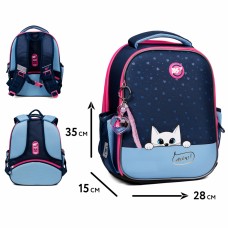 Рюкзак каркасний "Yes" H-100  Р-25  Meow-Meow 2від.,3карм. №559845(4)