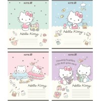 Зошит 12арк. кос. лін. "Kite" Уф лак+глітер Hello Kitty №HK25-235-1(25)(600)