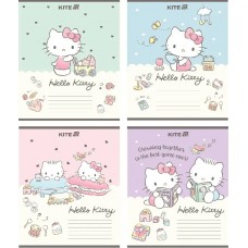 Зошит 12арк. кос. лін. "Kite" Уф лак+глітер Hello Kitty №HK25-235-1(25)(600)