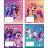 Зошит 12арк. кос. лін. "Kite" Уф лак+глітер My Little Pony №LP25-235(25)(600)