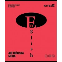 Зошит 48арк. лін. "Kite" Предметка-Англ. мова софт тач+УФ,Brigh №K25-240-18(8)(192)