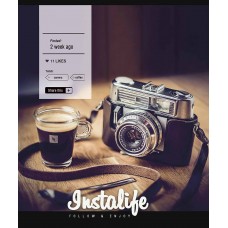 Зошит 96арк. лін. Star "Instalife (Интажития)" УФ-лак №096-3389L(5)(60)
